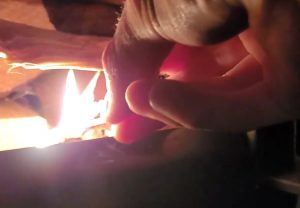 light the fire in sauna