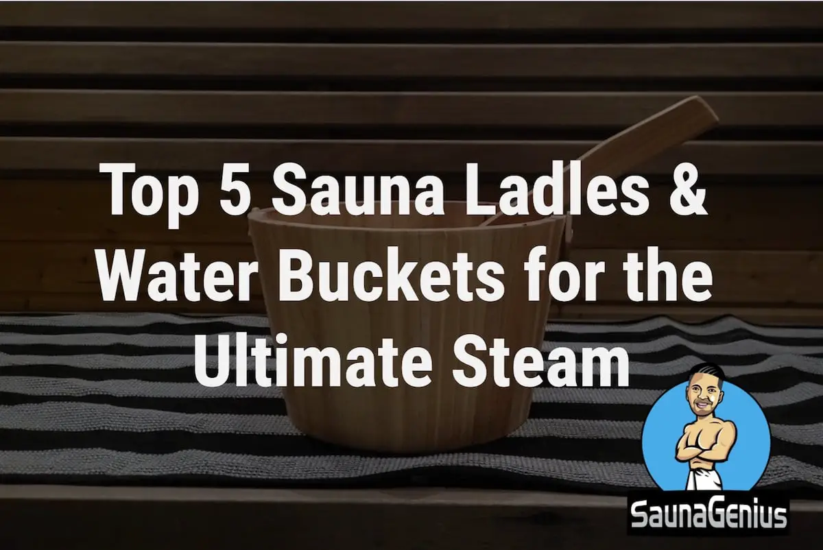 sauna ladle and bucket set